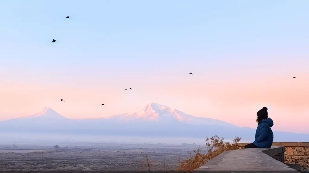 Armenia 101: The Ultimate Guide from Visa, Flights, Sim Card, Accommodation, and Things to See | Filipino Residents in UAE | Jizamiworld 2026 6 View of Mount Ararat at Khor Virap Monastery min